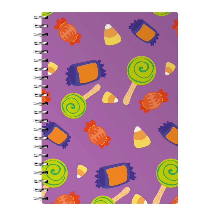 Candy Pattern - Halloween Notebook