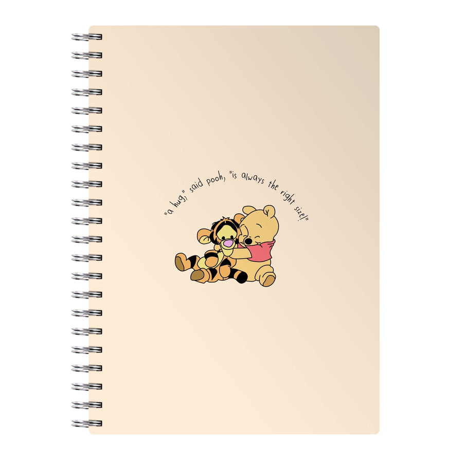A Hug Said Pooh - Winnie The Pooh Notebook