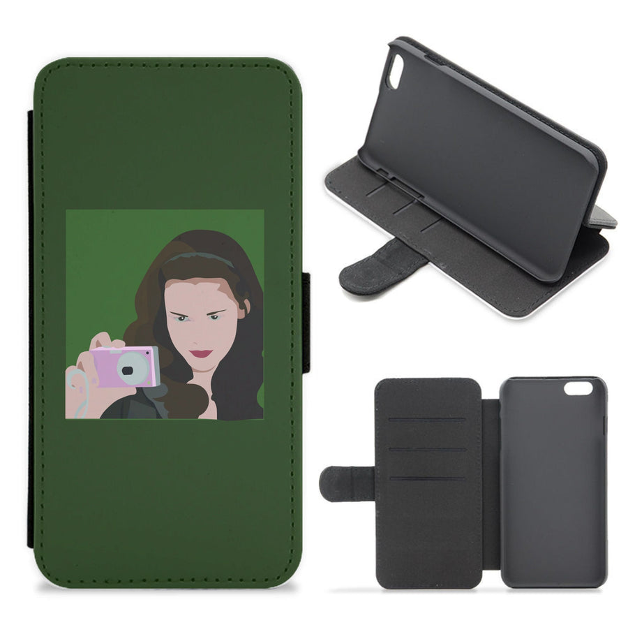 Bella and her camera - Twilight Flip / Wallet Phone Case