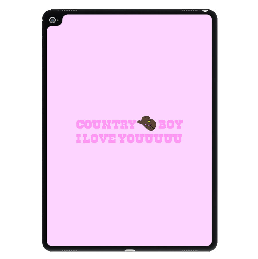 Country Boy I Love You - Memes iPad Case