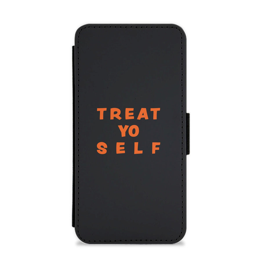 Treat Yo Self Parks And Rec - Halloween Specials Flip / Wallet Phone Case