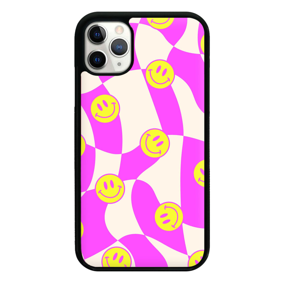 Smiley Checkboard - Trippy Patterns Phone Case
