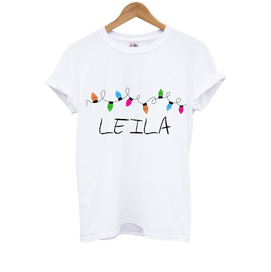 Fairy Lights - Personalised Stranger Things Kids T-Shirt
