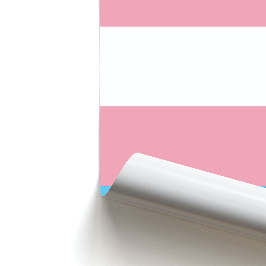 Trans Flag - Pride Poster
