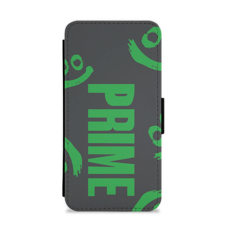 Prime - Green And Black Flip / Wallet Phone Case