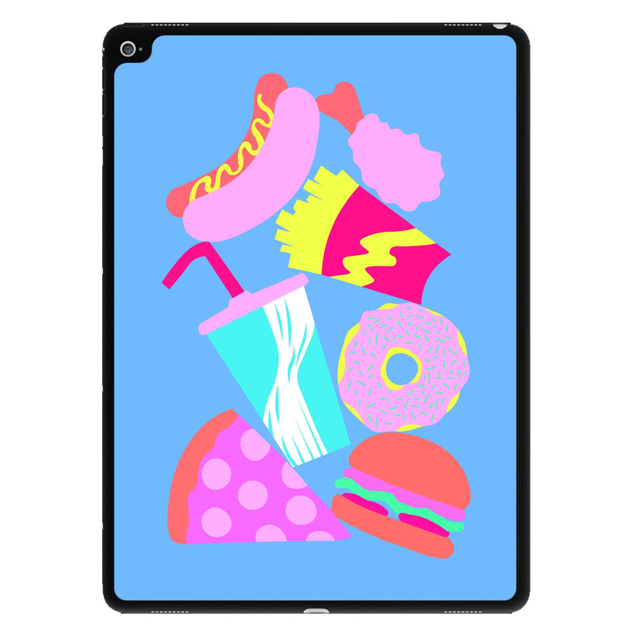 All The Foods - Fast Food Patterns iPad Case