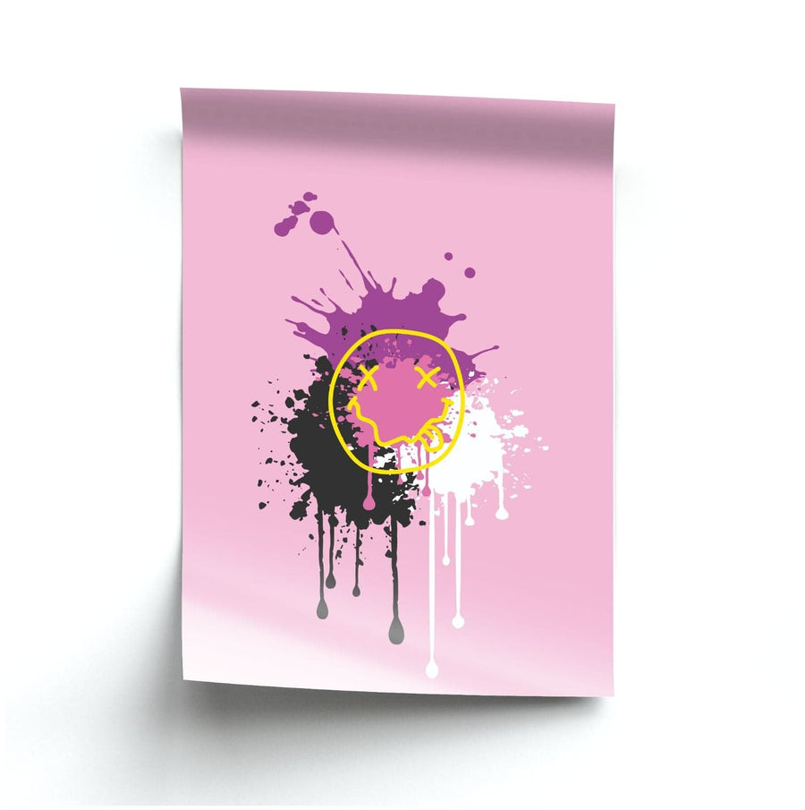 Pink Graffiti - Skate Aesthetic  Poster