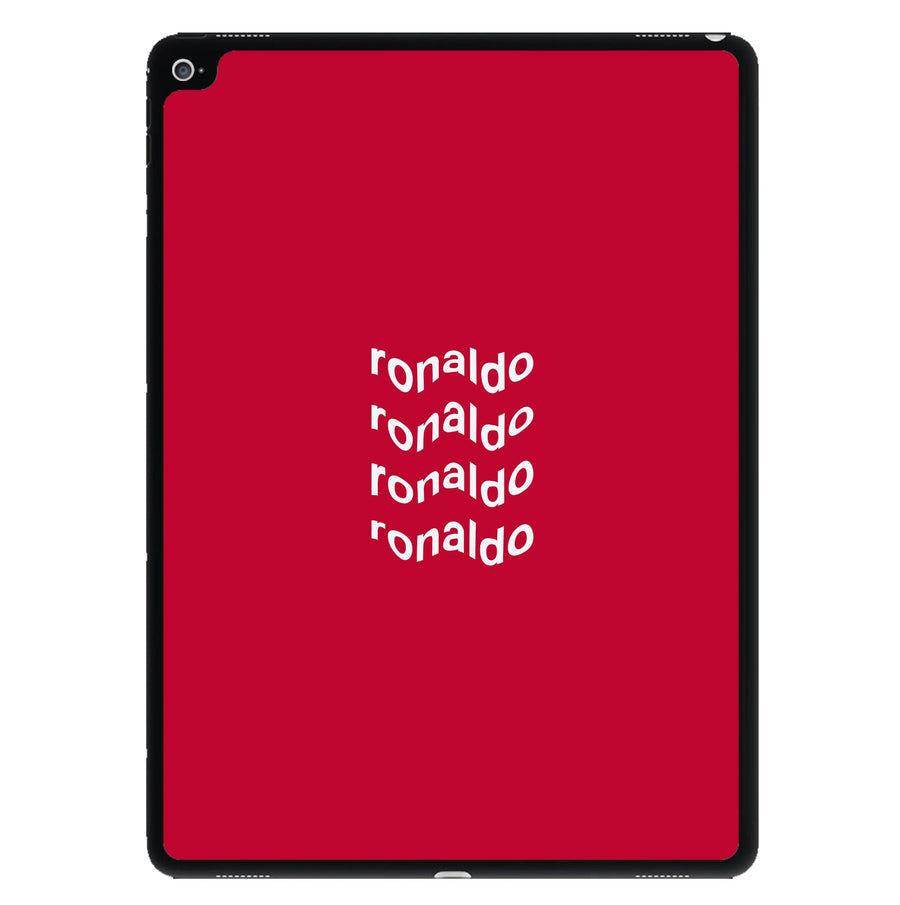 Wavy Text - Ronaldo iPad Case