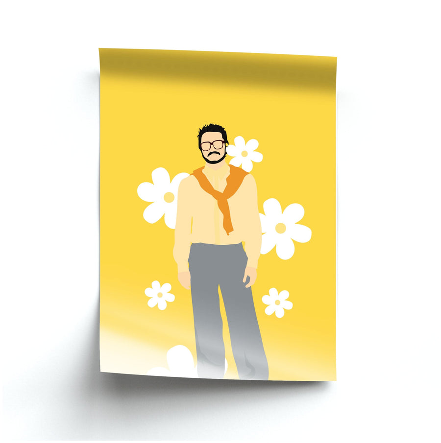 Flowers - Pedro Pascal Poster