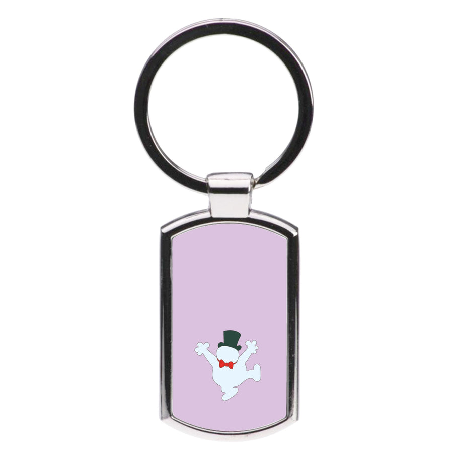 Outline - Frosty The Snowman Luxury Keyring