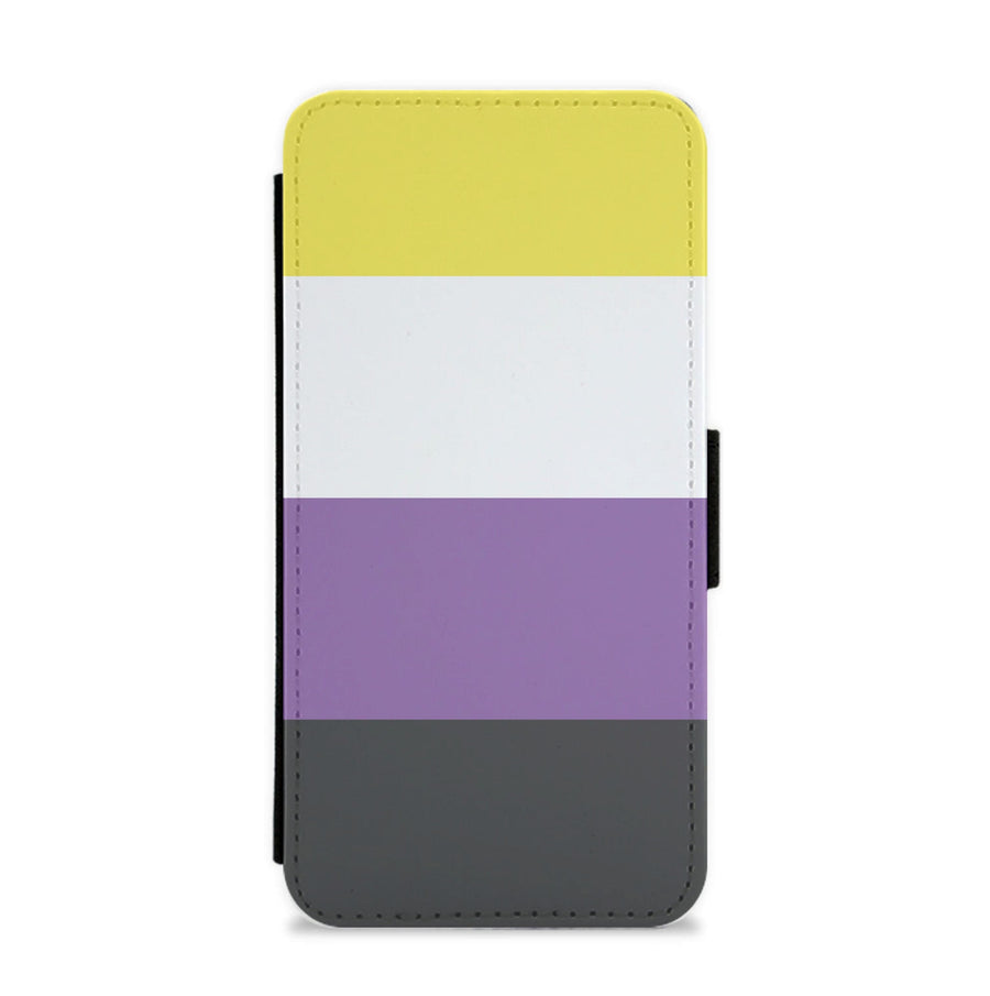 Non-Binary Flag - Pride Flip / Wallet Phone Case