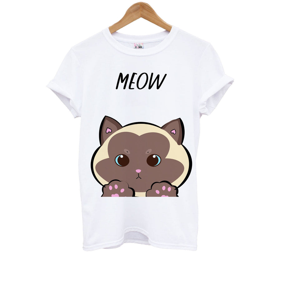 Meow Green - Cats Kids T-Shirt