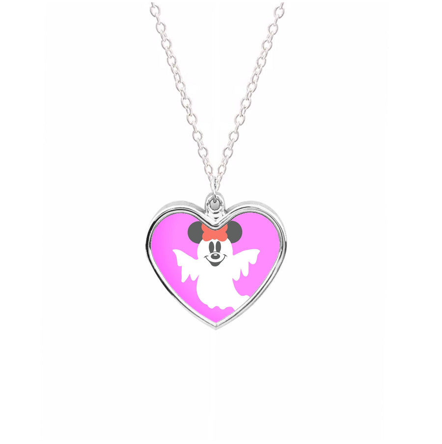 Minnie Mouse Ghost - Disney Halloween Necklace