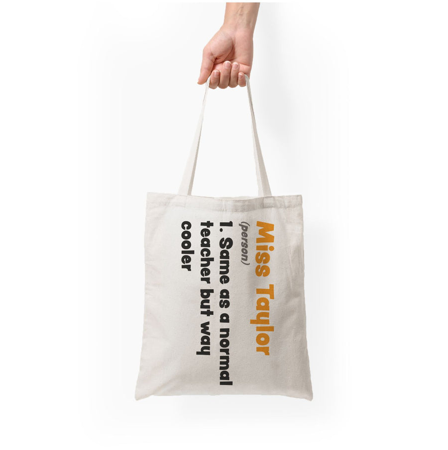 Way Cooler - Personalised Teachers Gift Tote Bag