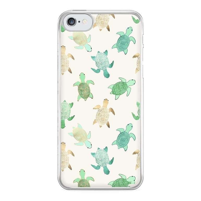 Gilded Jade & Mint Turtles Phone Case - Fun Cases