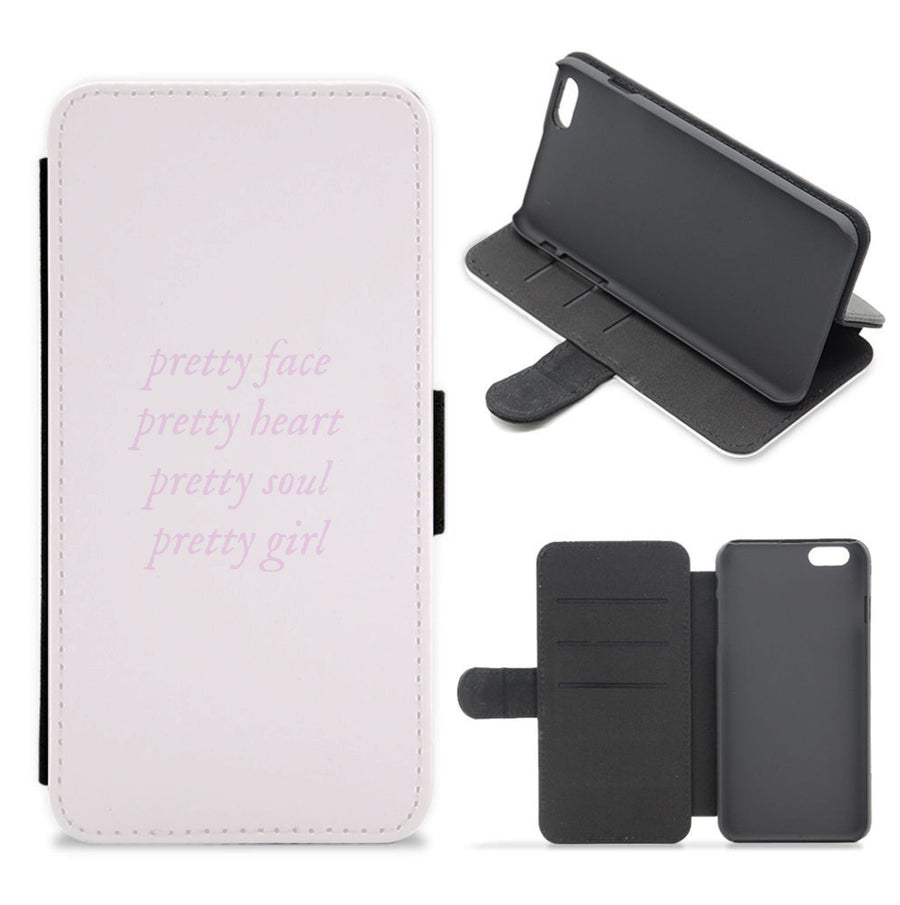 Pretty Girl - Clean Girl Aesthetic Flip / Wallet Phone Case