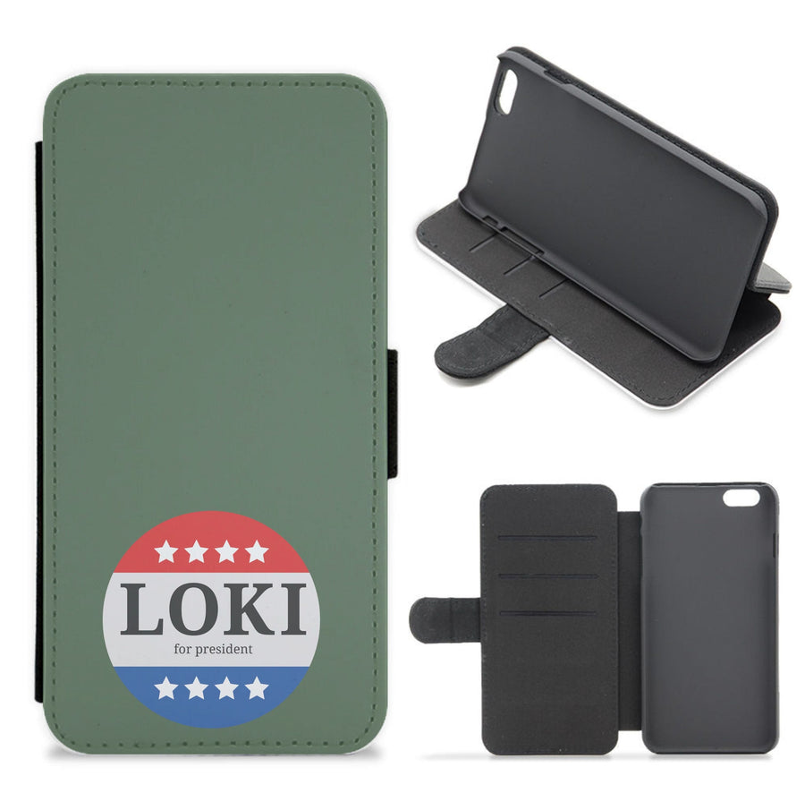 Loki For President - Loki Flip / Wallet Phone Case
