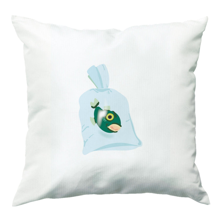 Fish In A Bag - Wednesday Cushion