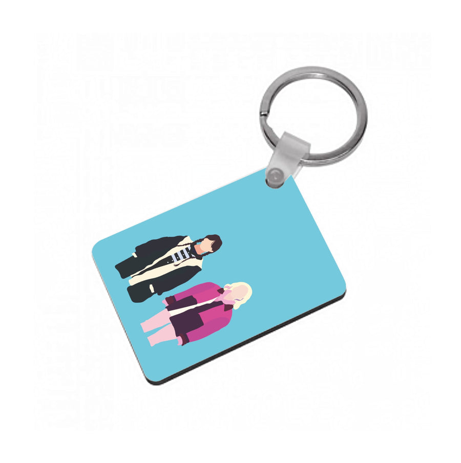 Enid Sinclair And Wednesday - Wednesday Keyring