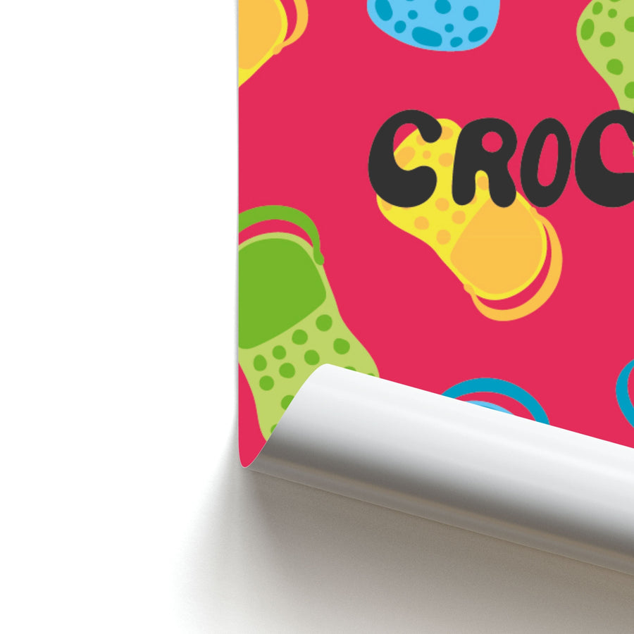 Crocs Pattern Poster