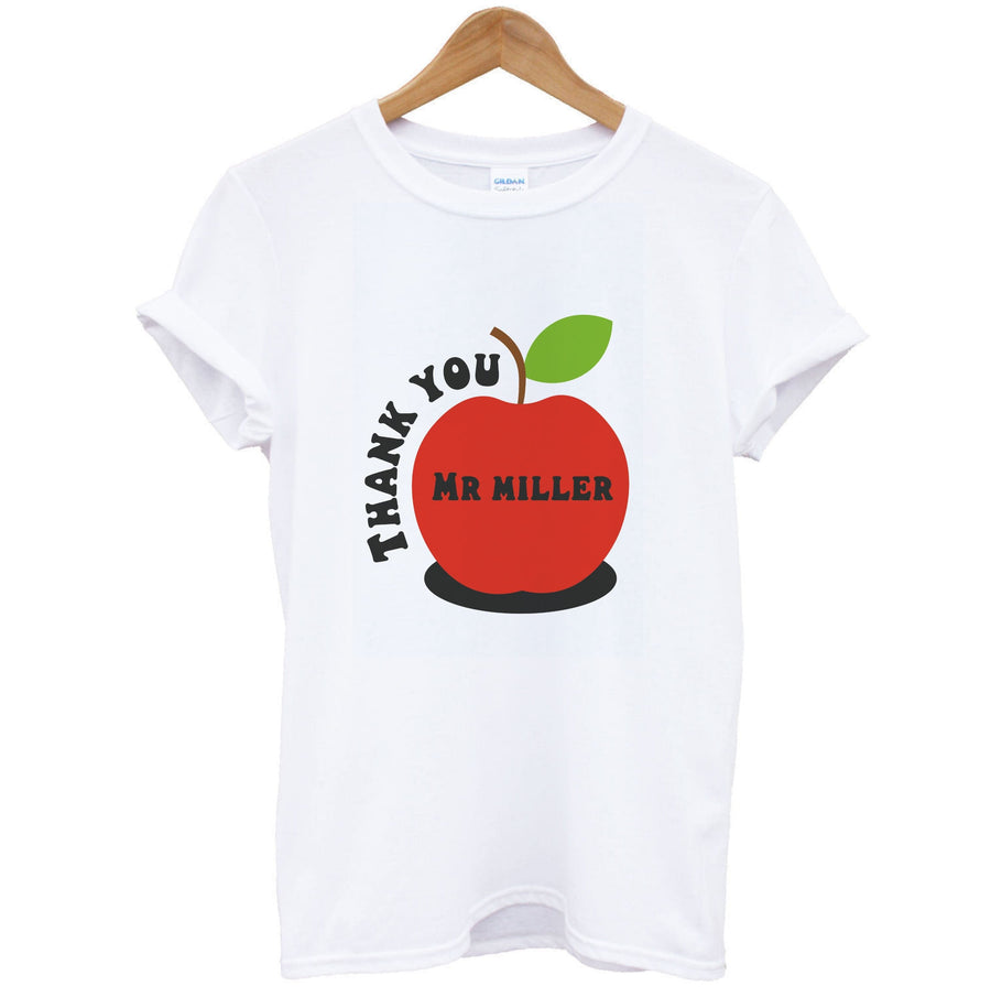 Apple - Personalised Teachers Gift T-Shirt