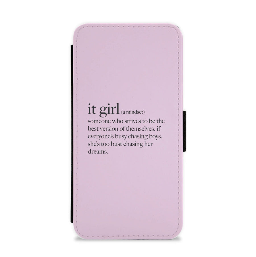 It Girl - Clean Girl Aesthetic Flip / Wallet Phone Case