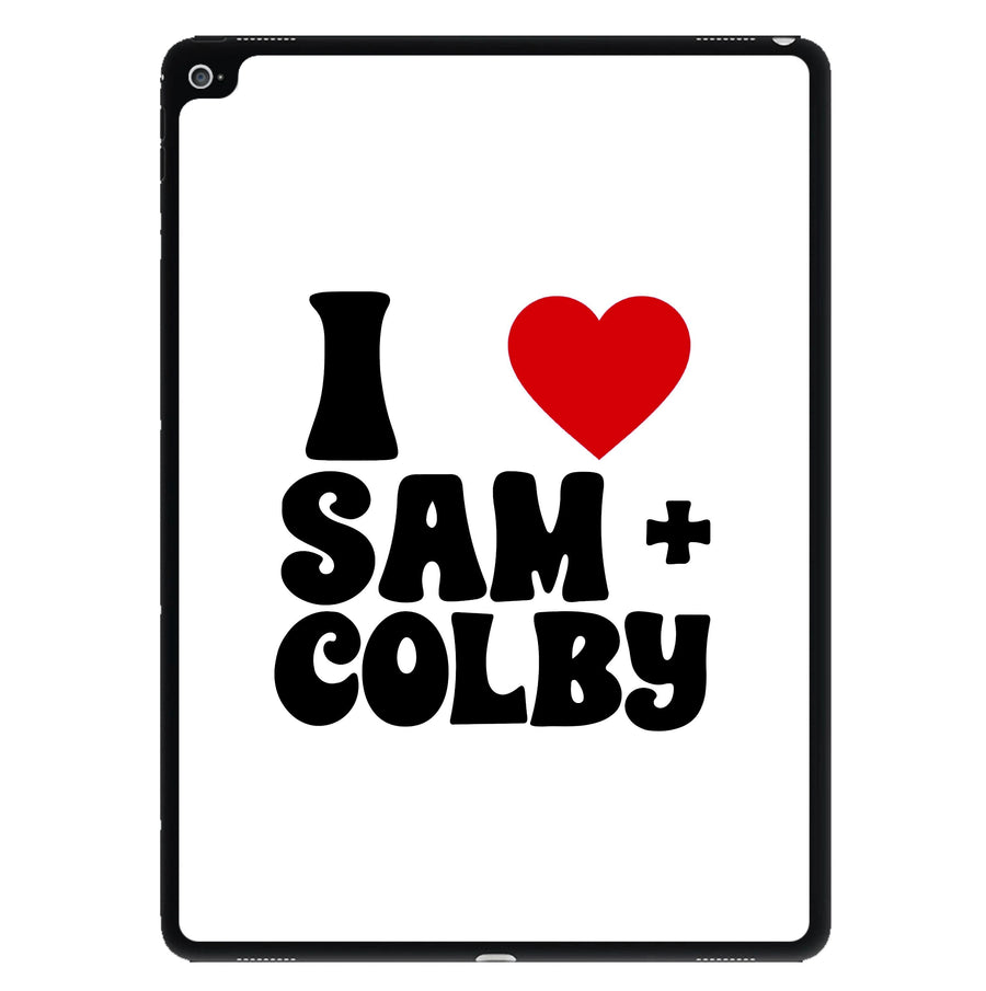 I Love Sam And Colby iPad Case