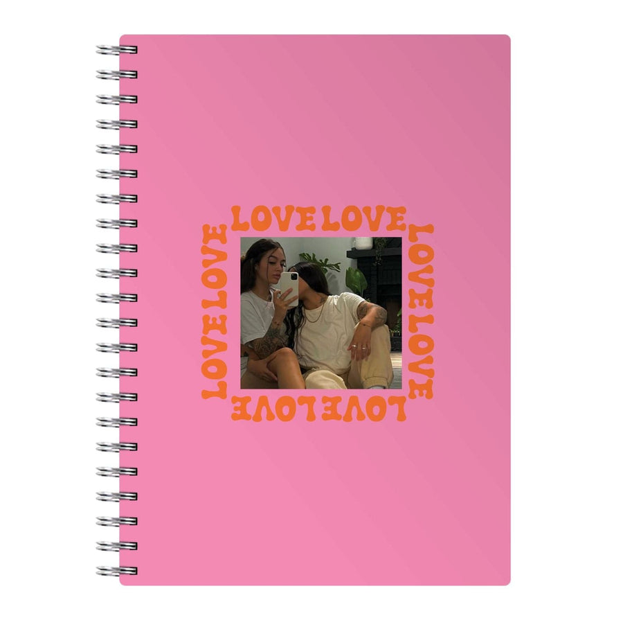 Love, Love, Love - Personalised Couples Notebook