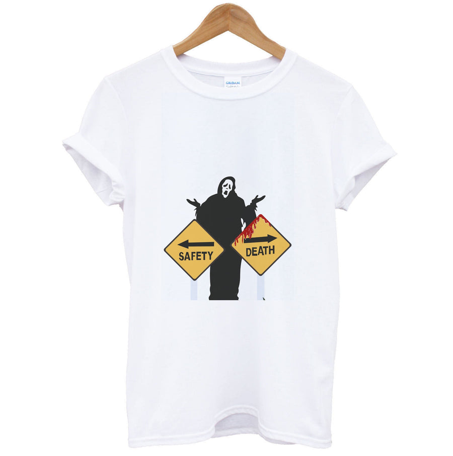 Safety Or Death - Scream T-Shirt