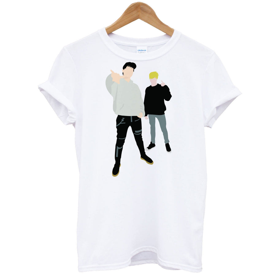 Standing - Sam And Colby T-Shirt