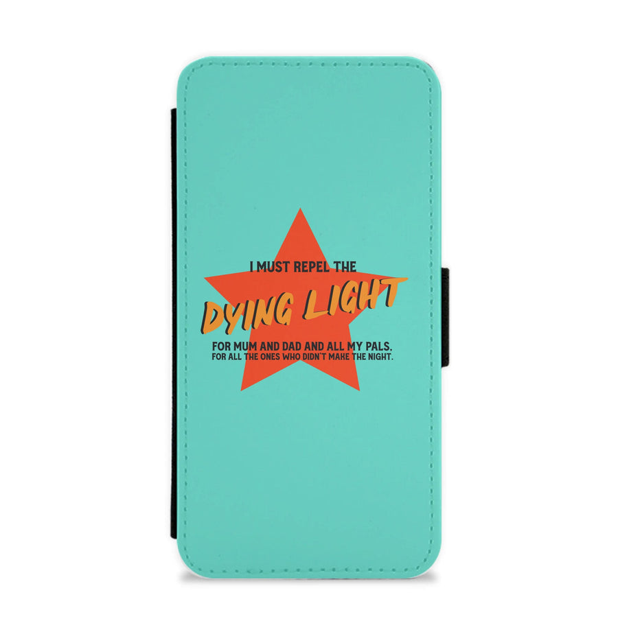 I Must Repel The Dying Light - Sam Fender Flip / Wallet Phone Case