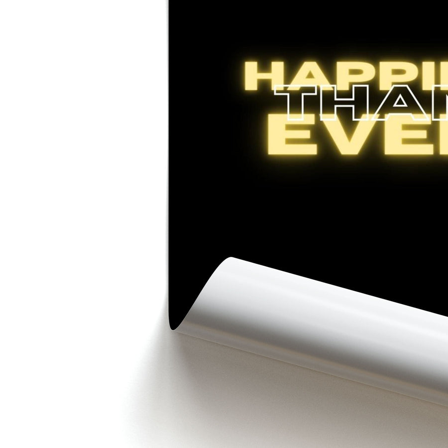 Happier Than Ever - Sassy Quote Poster
