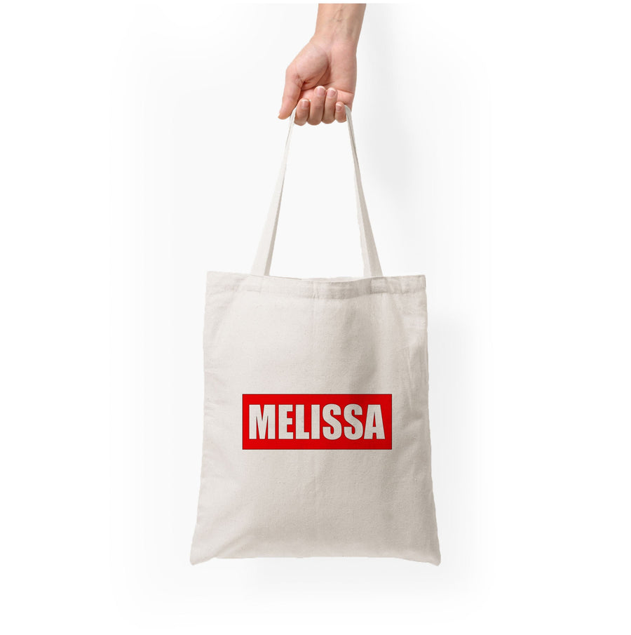 Red And Blue - Personalised Marvel Tote Bag