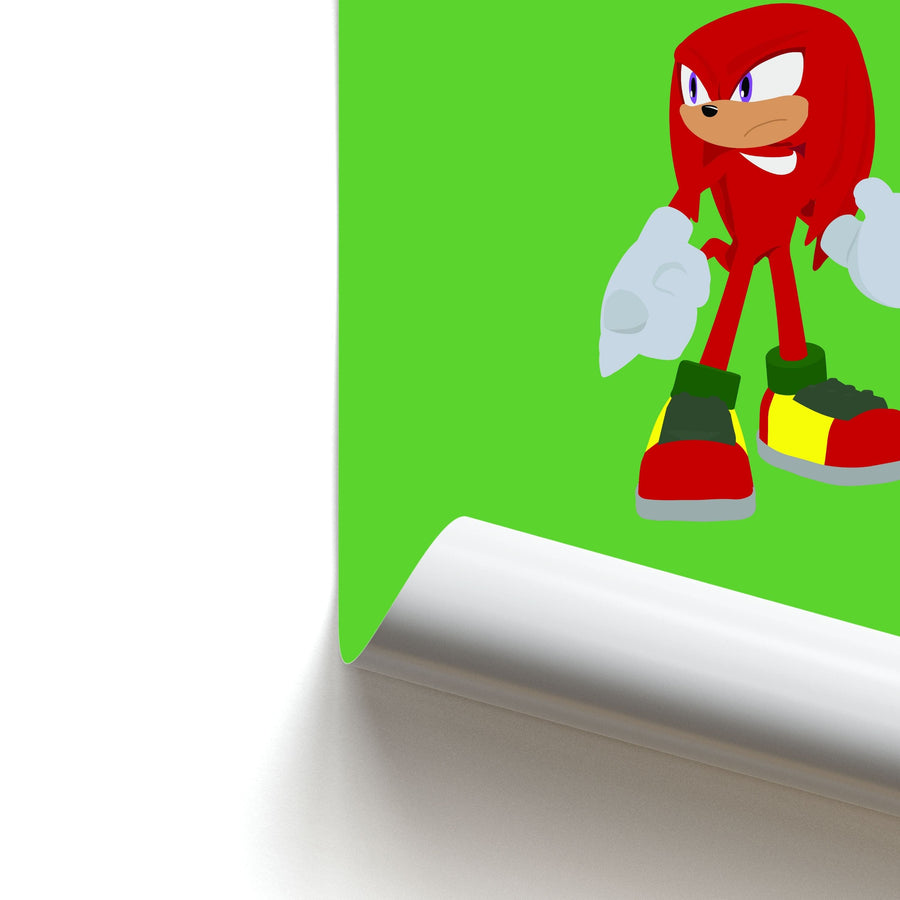 Knuckles - Sonic Poster