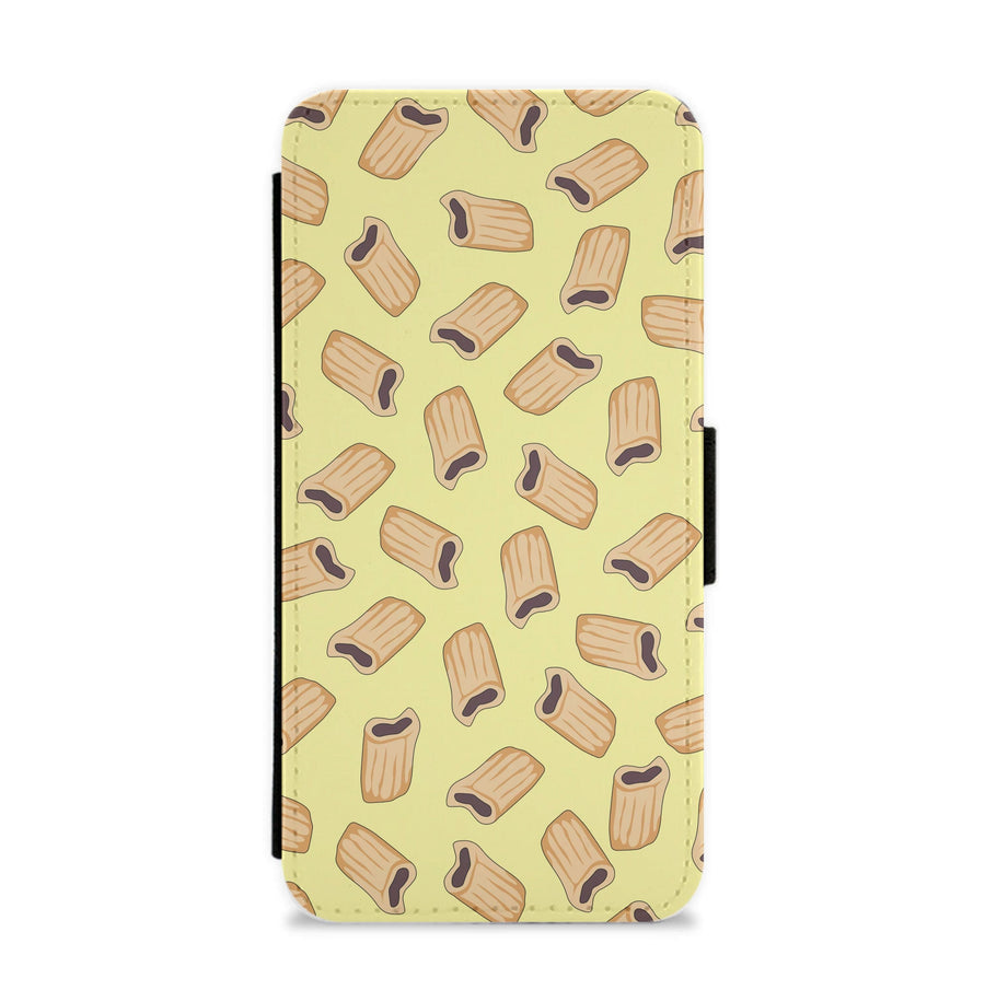 Fig Rolls - Biscuits Patterns Flip / Wallet Phone Case