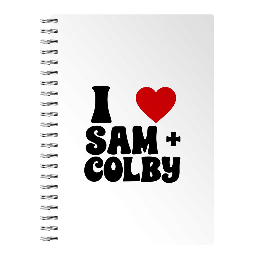 I Love Sam And Colby Notebook