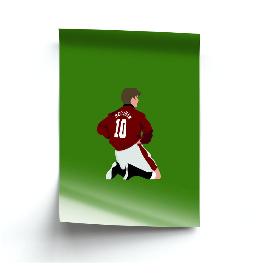 David Beckham - Football Poster