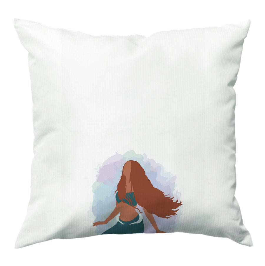 Ariel Watercolour - The Little Mermaid Cushion