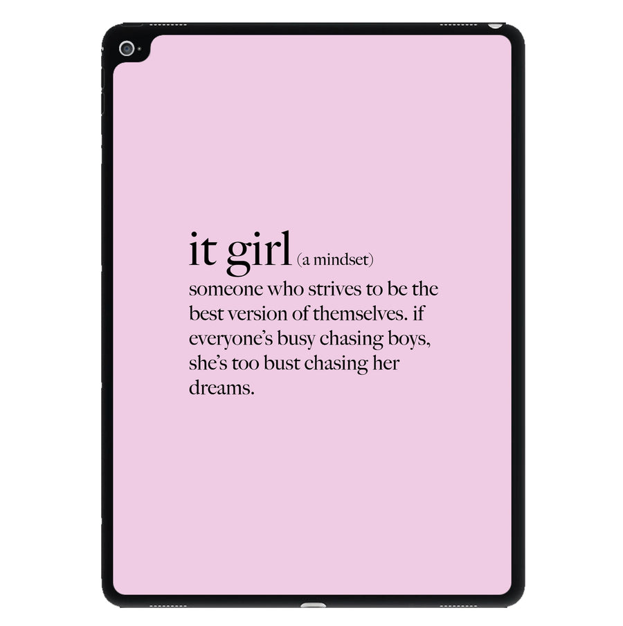 It Girl - Clean Girl Aesthetic iPad Case