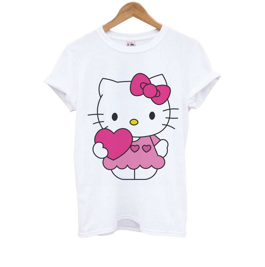 Love Heart - Hello Kitty Kids T-Shirt