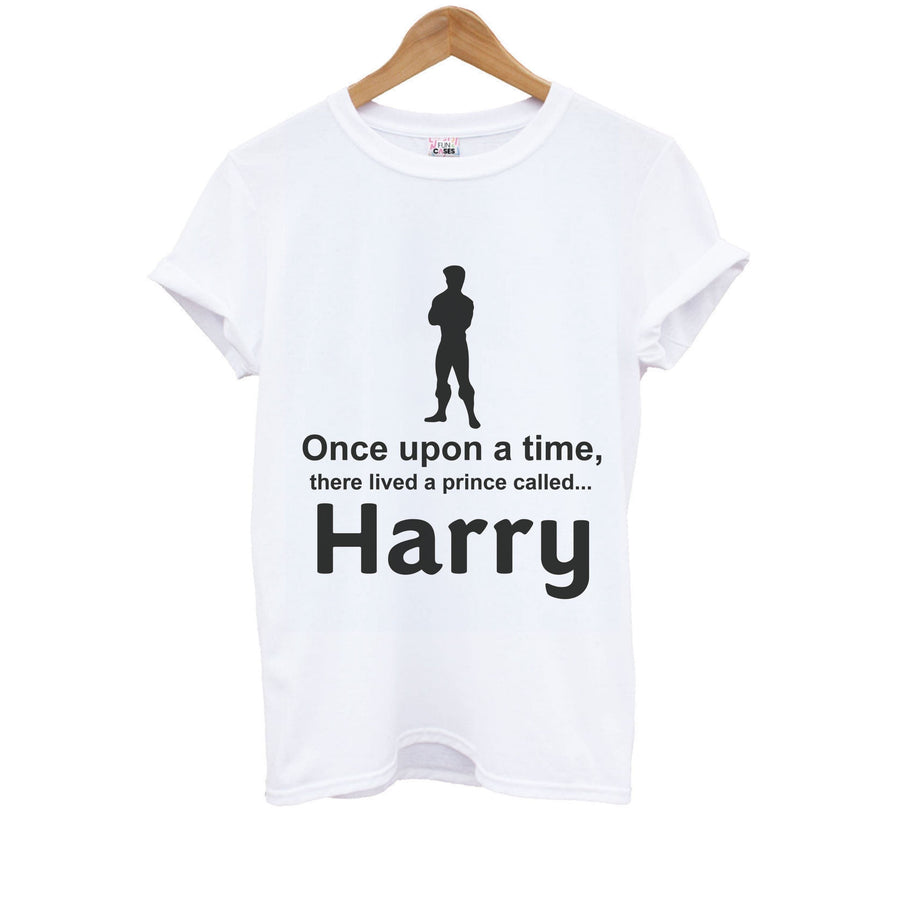 Once Upon A Time There Lived A Prince - Personalised Disney  Kids T-Shirt