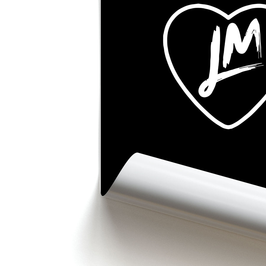 Little Mix Heart Poster - Black