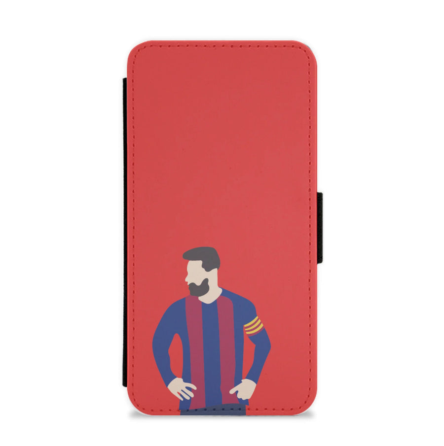 Messi Barca Flip / Wallet Phone Case