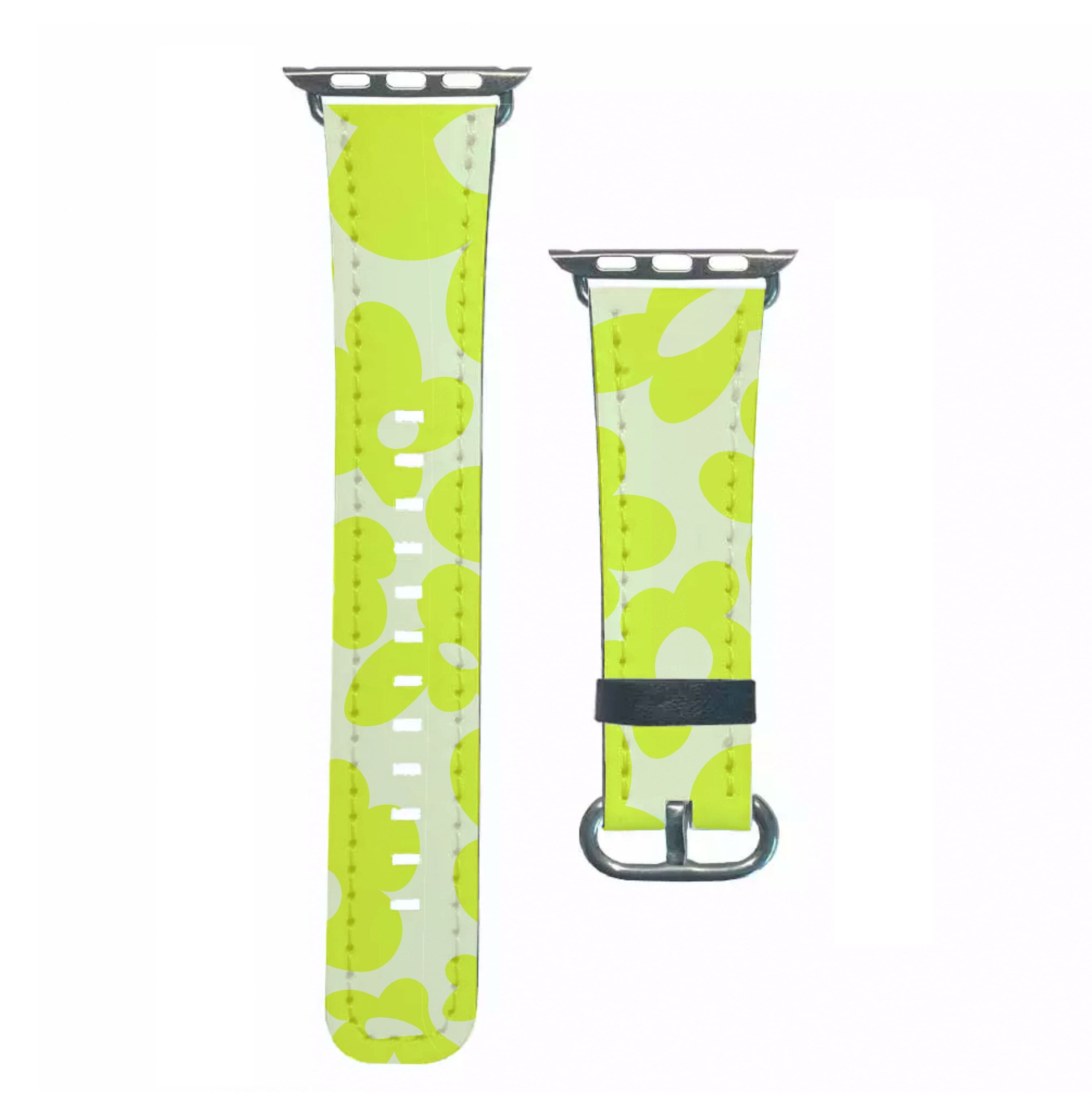 Yellow Flowers - Trippy Patterns Apple Watch Strap