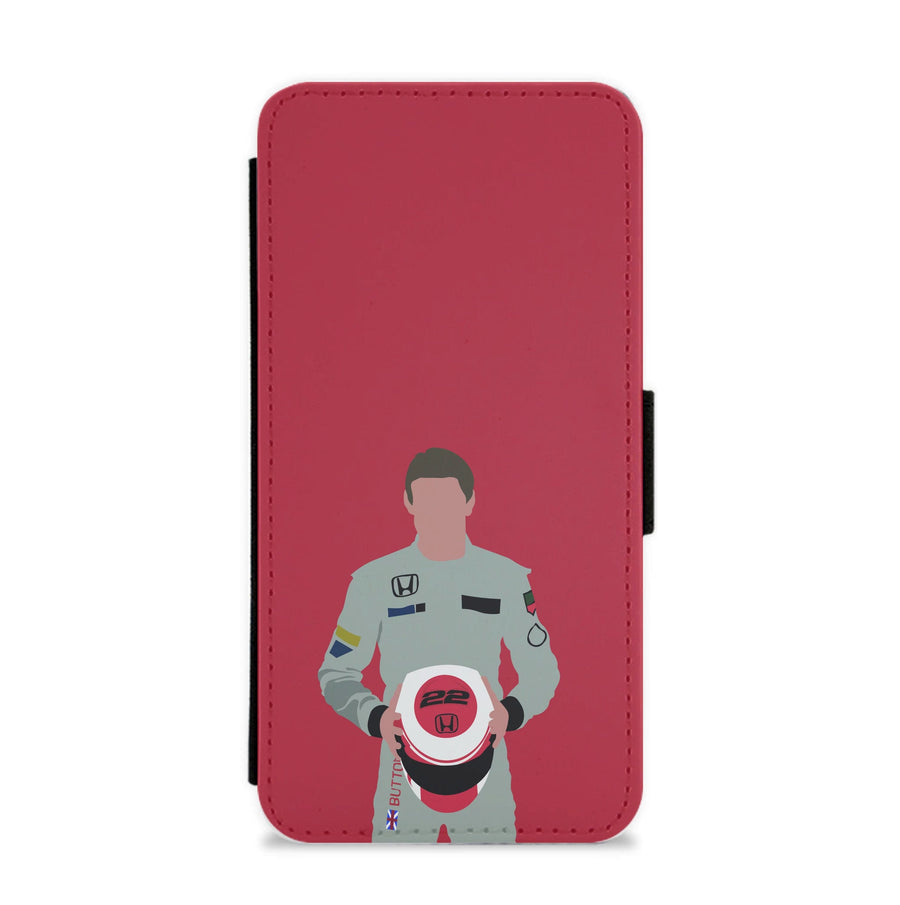 Jenson Button - F1 Flip / Wallet Phone Case