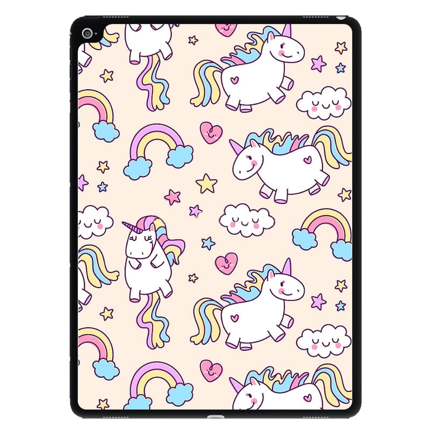 Cute Unicorn Pattern iPad Case