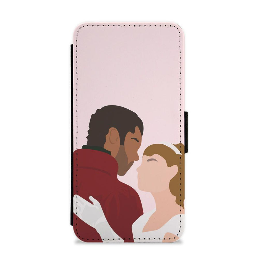 Daphne & Simon Cartoon - Bridgerton Flip / Wallet Phone Case