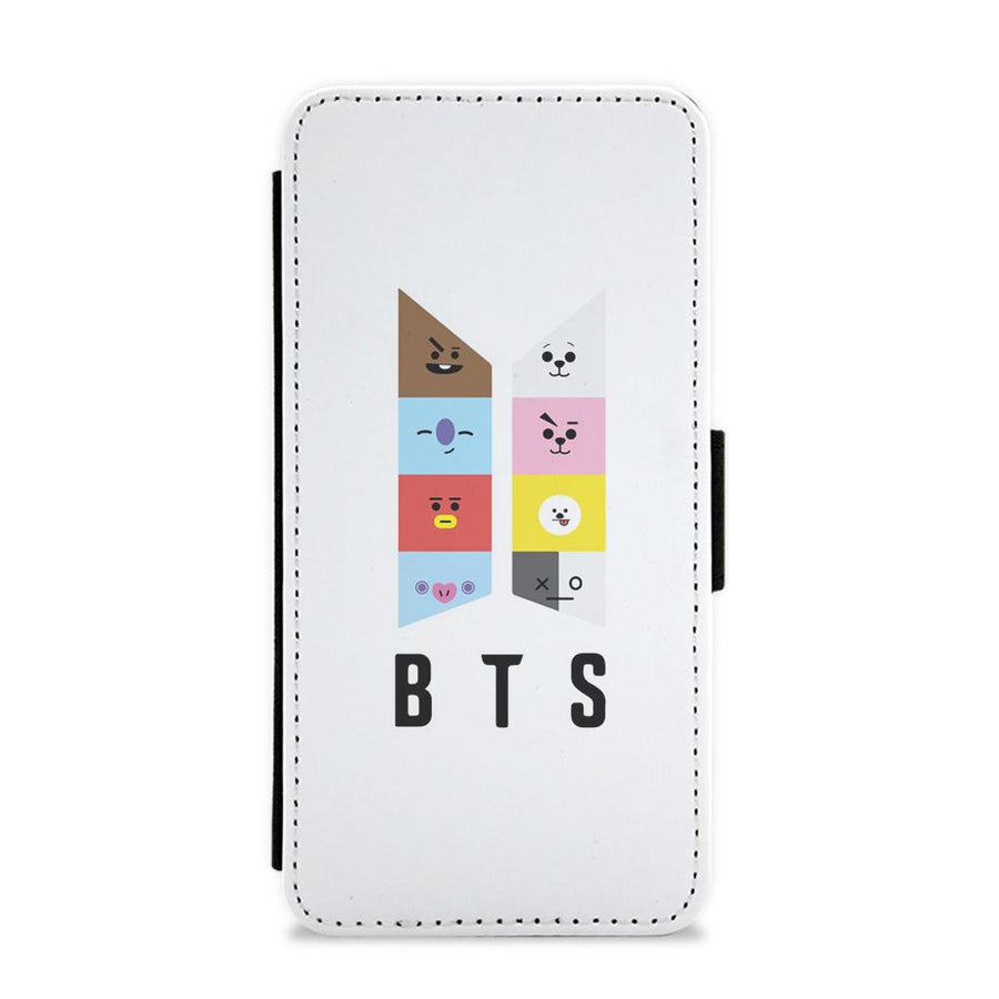 BT21 BTS Logo Flip / Wallet Phone Case