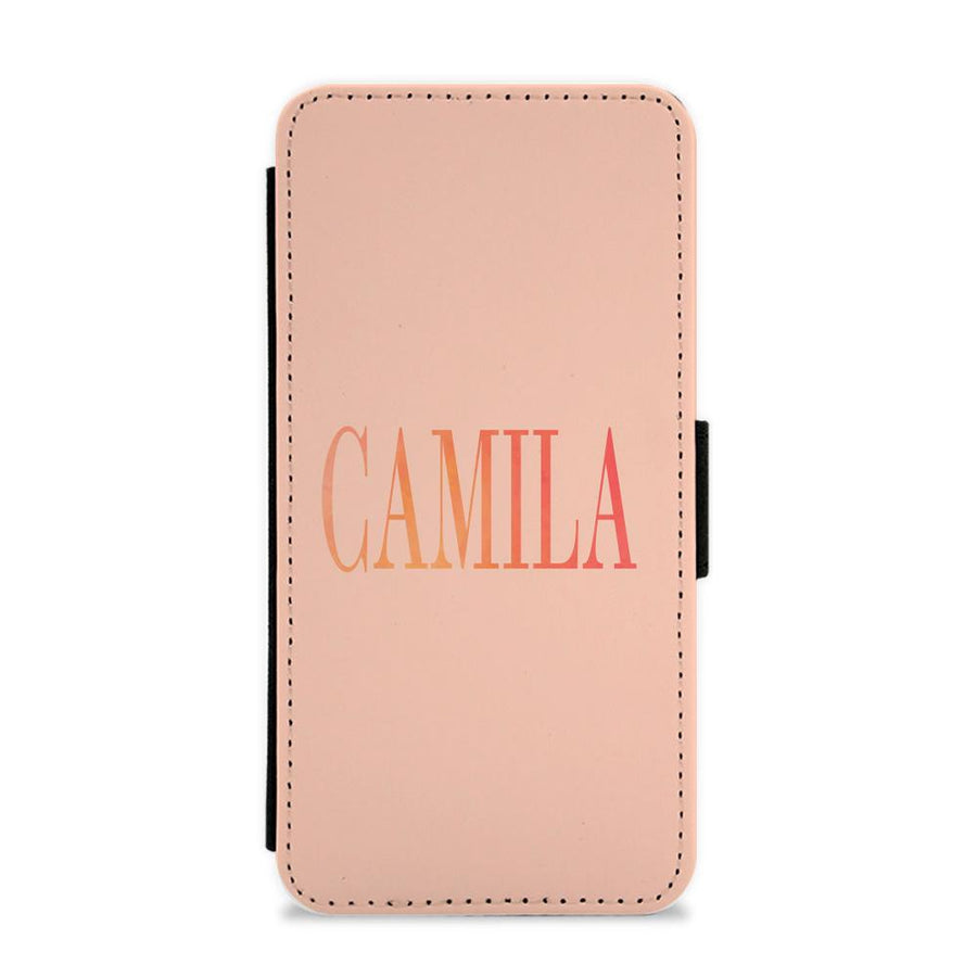 Camila Cabello Orange Flip / Wallet Phone Case