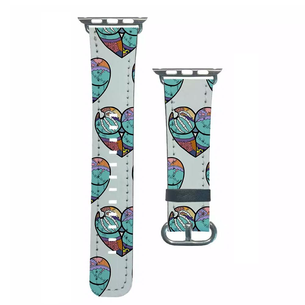 Sally And Jack Heart Pattern - Nightmare Before Christmas Apple Watch Strap
